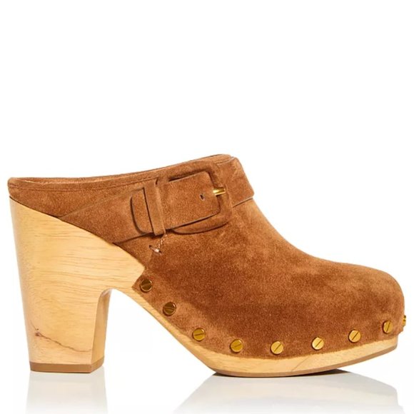 Veronica Beard Shoes - Veronica Beard Dacey Suede Mule Clogs Womens Size 8 in Pecan Brown NWOT
